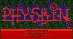 Desktop Screenshot of physbin.com
